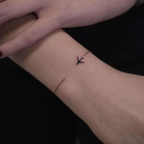 Dainty Tats, Plane Tattoo, Small Girly Tattoos, Airplane Tattoos, Mini Tattoo, Couple Tattoo, Petite Tattoos, Cute Little Tattoos, Small Hand Tattoos