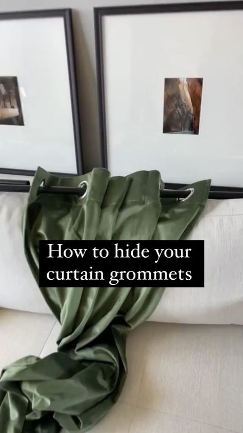 @withinthegrove shares her decor hack for hiding curtain grommets 😍😍. . . . . #curtains #curtainsdesign #furnishings #homedecor #stylehome… | Instagram Curtain Styles Living Room, Grommet Curtains Living Room, Grommets Curtains, Short Window Curtains, Curtain Grommets, Living Room Decor Farmhouse, Living Room Decor Brown Couch, Black Living Room Decor, Room Decor Farmhouse