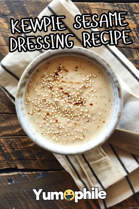 Kewpie Sesame Dressing Recipe Kewpie Roasted Sesame Dressing Recipes, Kewpie Sesame Dressing Recipes, Kewpie Sesame Dressing, Sesame Dressing Recipe, Roasted Sesame Dressing, Cultural Foods, Superfood Bowl, Cabbage Casserole Recipes, Mayo Dressing