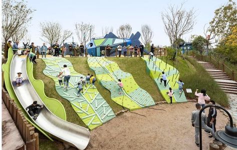 Playground Design Plan, Playgrounds Architecture, Small Backyard Design Layout, Urban Playground, Backyard Design Ideas Budget, Backyard Design Layout, Urban Landscape Design, Children Park, House Cabin