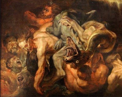 The Fall of the Damned (detail) ,1620 by Peter Paul Rubens The Fall Of The Damned, Fall Of The Damned, Paul Rubens, Rennaissance Art, Macabre Art, Peter Paul Rubens, Baroque Art, Ethereal Art, Classical Art