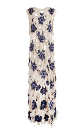 Women's Stella Mccartney Resort 2023 Collection | Moda Operandi Stella Mccartney Fashion, Resort 2023, Dress Embroidery, Floral Knit, Embroidery Dress, Crochet Fashion, Floral Maxi Dress, Alternative Fashion, Crochet Dress