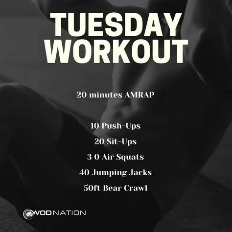 Tuesday Crossfit Workout, Calisthenics Workout Program, Crossfit Workouts Wod, Emom Workout, Tuesday Workout, Crossfit Workouts At Home, Amrap Workout, Monday Workout, Wod Workout