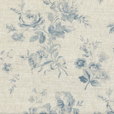 Vintage curtains Sofa Fabric Texture, French Upholstery Fabric, Curtains And Shades, Vintage Fabric Prints, Blue Fabric Texture, Fabric Texture Pattern, Floral Upholstery Fabric, Printed Linen Fabric, French Pattern