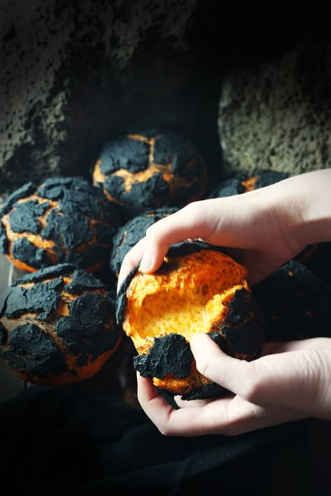 Smoked Lava Cheese Buns: On Being Forged in Fire — The Wondersmith Witchy Food, Pepper Bread, Forged In Fire, Smoked Salt, Cheese Buns, Spooky Food, Halloween Dinner, Halloween Food For Party, Halloween Recipes