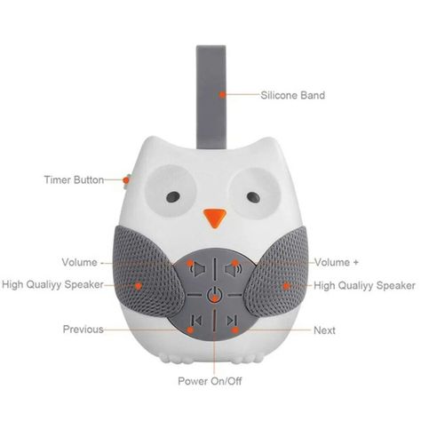 Portable White Noise Player Tag a friend who would love this! FAST US Shipping Get it here ——> https://prehype.shop/portable-white-noise-player/ #discount #deal White Noise Machine Baby, Owl Sounds, White Noise Sound, Soothing Music, Noise Machine, White Noise Machine, Sound Machine, White Owl, Light Music