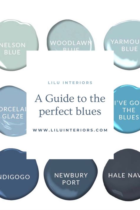 Paint Colors To Match Navy Blue, Top Blue Paint Colors, House Color Palette Interior Blue, Beach Blue Paint Colors, Nautical Blue Paint Colors, Beachy Blue Paint Colors, Coastal Blues, Behr Paint Blues, Benjamin Moore Coastal Blue Paint Colors