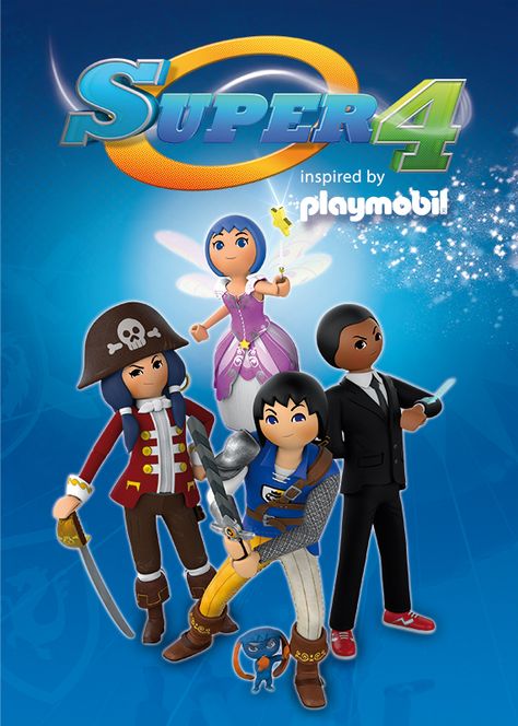 The popular Playmobil® toy line is coming to life on your TV! SUPER 4 follows… Cartoon Networ, Old Kids Shows, Disney Horses, Heroes United, Animated Movie Posters, Old Cartoon Shows, Super 4, 2000s Cartoons, Desenhos Gravity Falls