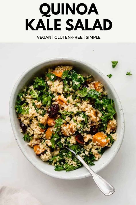 Kale Sweet Potato Salad, Quinoa Kale Salad, Maple Dijon Dressing, Sweet Potato Salad Recipe, Quinoa Kale, Dijon Dressing, Kale Quinoa Salad, Quinoa Sweet Potato, Chia Recipe