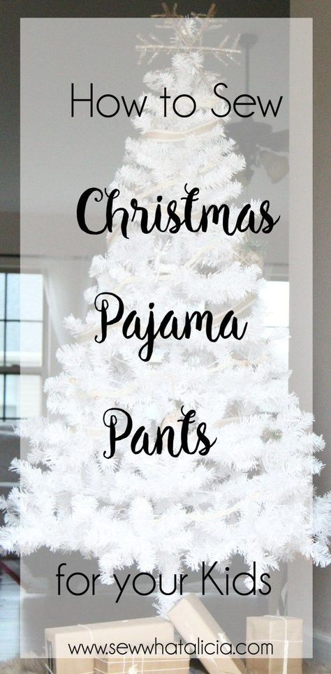 Christmas Pajama Pants: Create your own pajama pants with this sewing walkthrough video. Click through for video and supply list. | www.sewwhatalicia.com #sewing #sewingproject #Christmas #Christmaspajamas Halloween Sewing Projects, Christmas Pajama Pants, Halloween Sewing, Christmas Sewing Projects, Holiday Sewing, Pajama Pattern, Sewing Courses, Handmade Holiday Gifts, Basic Sewing