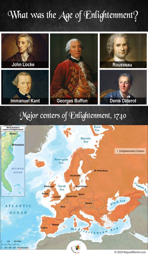 The Age of Enlightenment was an intellectual and a philosophical movement which took place from the late 17th to the early 19th-century. The movement kickstarted from Europe and later reached North America between 1685-1815. The Enlightenment History, Government Lessons, Age Of Exploration, Religious Tolerance, The Enlightenment, Christian Studies, World History Lessons, Age Of Enlightenment, Map Worksheets