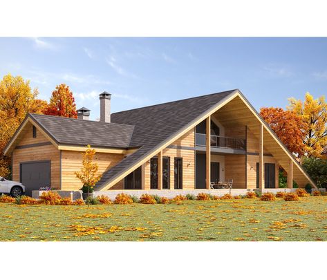 Complete architectural (50 pages) build plans, for a modern, luxury 100'x54' A-Frame cabin with an elegant and aesthetically pleasing interior, Garage, Porch, and Balcony. 🌟 This two-story house plans with 2622SF of total heated interior space can be used for personal family living and Air BnB rentals or self-contained construction sites. 🌟 A-frame homes are a simpler, more economical design option and more energy-efficient than traditional cabs. 🌟 This A-frame cabin blueprint is an ideal per Cabin Blueprints, Plumbing Plan, Wood Truss, Elevation Plan, Two Story House Plans, Porch Area, Frame House, A Frame Cabin, A Frame House