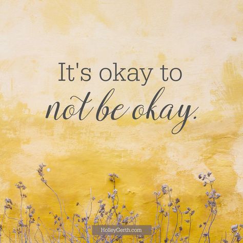 It's ok to not be ok. Yes! Thanks Holley Gerth happy to link up today at #CoffeeForYourHeart Ok Quotes, It Will Be Ok Quotes, Standing In The Rain, Its Okay To Not Be Okay, Mental Health Day, Stock Quotes, Be Okay, Follow Jesus, It's Okay