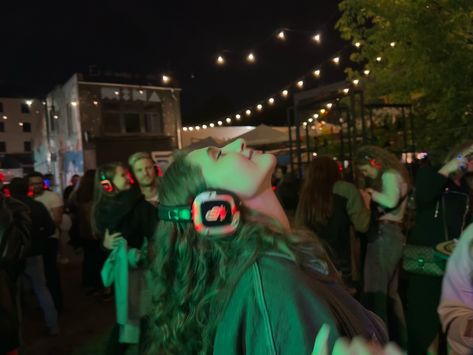 1st Silent disco 2024✨🪩💃🏻🎧 📸Photo by: @katriina.u . . . #silentdisco #nightphotography #vibe #atmospheric #music Silent Disco Aesthetic, Uni Friends, Disco Aesthetic, Silent Disco, Someone Like You, 2025 Vision, My Money, Night Photography, Random Things