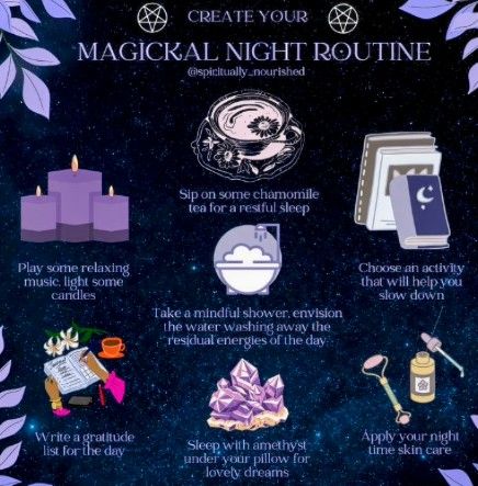 Night Spiritual Routine, Witchy Night Routine, Witchy Self Care, Shower Ritual, Room Pic, Powerful Witch, Witch Things, Charmed Book Of Shadows, Witch Rituals