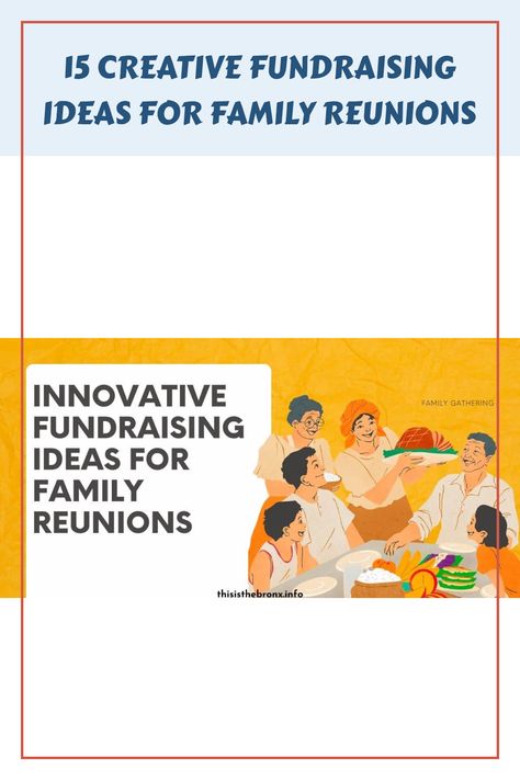 Are you looking to spice up your family reunion fundraising? Check out these 15 creative ideas that your family will love! From hosting themed auctions to setting up bake sales and creating a memorable family challenge, these innovative fundraising ideas are designed to get everyone involved and generate funds for your upcoming reunion. Make memories while maximizing your fundraising efforts! Start planning today, and let your creativity shine at the next family gathering! Family Reunion Fundraising Ideas, Ideas For Family Reunions, Family Fitness Challenge, Creative Fundraising Ideas, Creative Fundraising, Legacy Projects, Family Challenge, Fundraiser Ideas, Fundraising Campaign