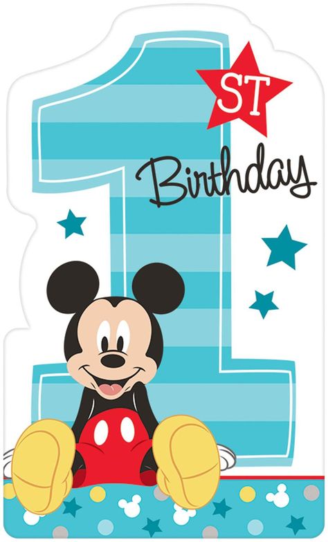 1st Birthday Invites, Γενέθλια Mickey Mouse, Mickey Mouse Background, Mickey 1st Birthdays, Mickey Mouse Birthday Invitations, Mickey Mouse First Birthday, Happy Birthday Foil Balloons, Minnie Mouse Invitations, Mickey Mouse 1st Birthday