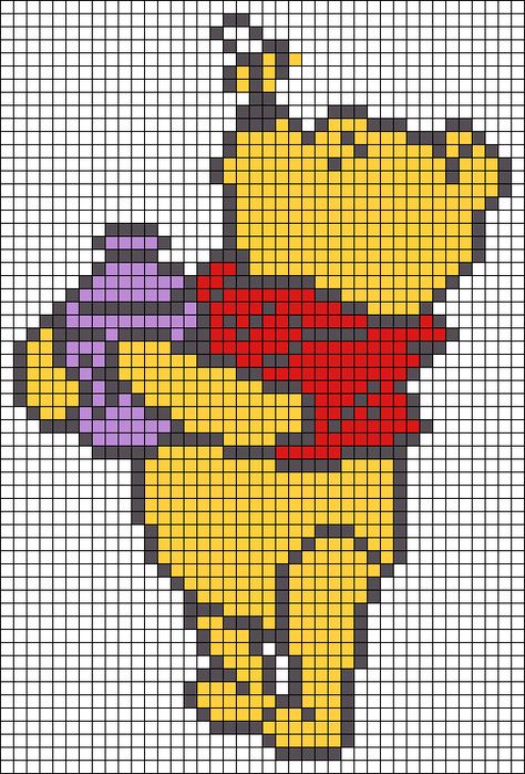 Crochet Tapestry Pattern, Modele Pixel Art, Tapestry Pattern, Graph Crochet, Diy Perler Bead Crafts, Pixel Crochet, Tapestry Crochet Patterns, C2c Crochet, Disney Cross Stitch