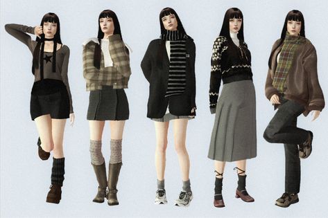 Sims 4 Clothes Cc Pack, Sims 4 Boots, Sims Blender, Sims 4 Skirt, Sims Face, Ts4 Lookbook, Sims 4 Cc Goth, Sims 4 Men Clothing, Scarf Skirt