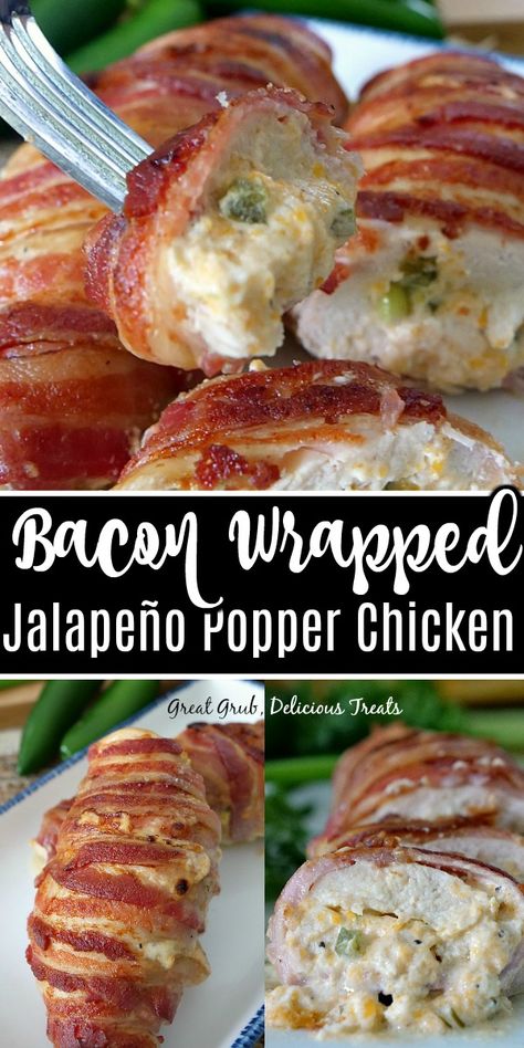 Cheese Wrapped Chicken, Baked Chicken With Cream Cheese And Bacon, Bacon Wrapped Jalapeño Popper Chicken, Bacon Wrapped Ranch Chicken, Jalapeno Popper Chicken Roll Ups, Bacon Wrapped Chicken Jalapeno Poppers, Chicken Pickle Cheese Wrapped In Bacon, Pepper Jelly Bacon Wrapped Chicken, Jalepeno Chicken Crockpot Recipes