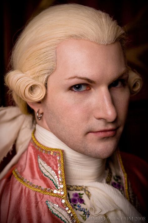 Oh... my. Powdered Wig, Weird Fashion Trending, French Men, Male Hairstyles, White Wig, Rococo Fashion, 18th Century Fashion, Men Hairstyles, Weird Fashion