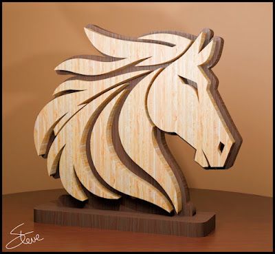 Intarsia Wood Patterns Free Woodworking Plans, Wooden Horse Decor, Steve Good Scroll Saw Patterns, 3d Scroll Saw Patterns Free, Scrollsaw Patterns Free, Scroll Saw Ideas, Scroll Saw Projects, Best Scroll Saw, Scrollsaw Patterns