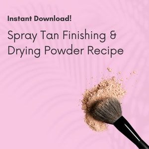 Spray Tan Setting Powder Diy, Makeup Item, Powder Recipe, Spray Tan, Finishing Powder, Spray Tanning, Makeup Items, Powder Makeup, Setting Powder