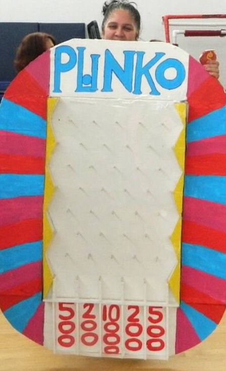 Price is Right !!! Plinko Game Price Is Right Wheel, Price Is Right Costume, 252 Basics, Office Xmas Party, Plinko Game, Thanksgiving Family Games, Elementary Games, Costumes For Work, Price Is Right Games