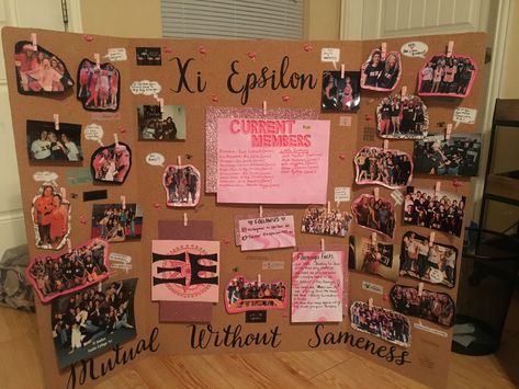 Recruitment Board Ideas, College Trifold Board Ideas, Sorority Poster Board Ideas, Trifold Project Board Ideas, Tabling Ideas Recruitment, Tri Fold Poster Board Ideas, Senior Trifold Board Ideas, Trifold Poster Board Ideas, Diy Sorority Crafts