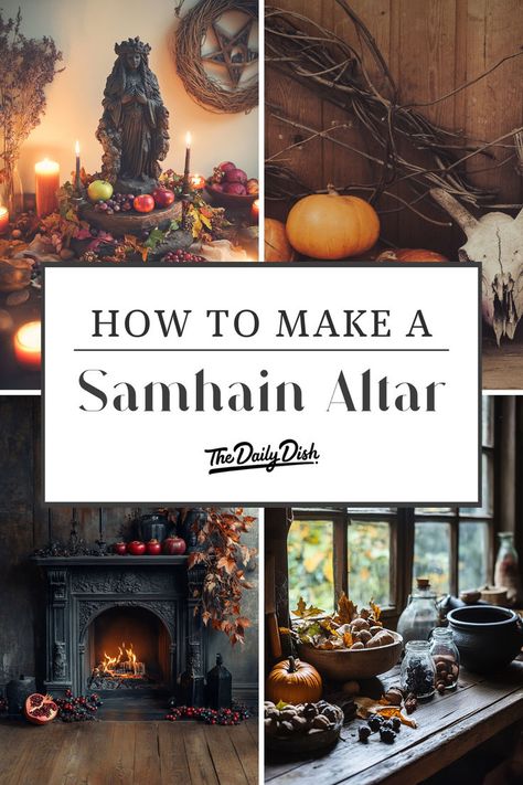 Making A Unique Samhain Altar Honor Your Ancestors, Samhain Recipes, Samhain Traditions, Samhain Altar, Sacred Altar, Samhain Ritual, Spirit Realm, Meaningful Symbols, Witch Rituals