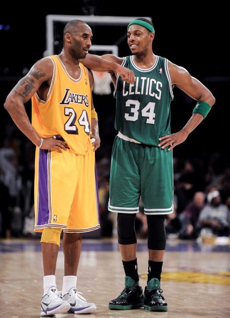 Paul Pierce Wallpaper, Kobe Bryan, Lakers Wallpaper, Celtic Green, Paul Pierce, Kobe Bryant Pictures, Kobe Bryant Black Mamba, Nba Legends, Nba Stars