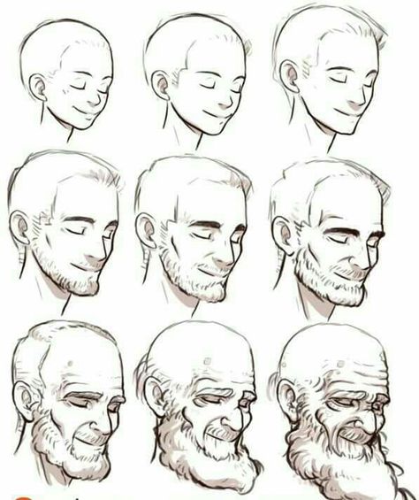 Drawing beards facial hair Aging Drawing, Beard Drawing, Anime Face, Drawing Heads, Anatomy For Artists, 캐릭터 드로잉, Anatomy Drawing, Realistic Drawings, Facial Expressions