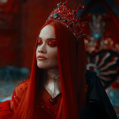 Queen Of Hearts Rita Ora, Queen Of Hearts Rise Of Red, Rita Ora Descendants, Descendants Queen Of Hearts, Queen Of Hearts Descendants, Red Descendants, Descendants Icons, Descendants Disney, Descendants Pictures