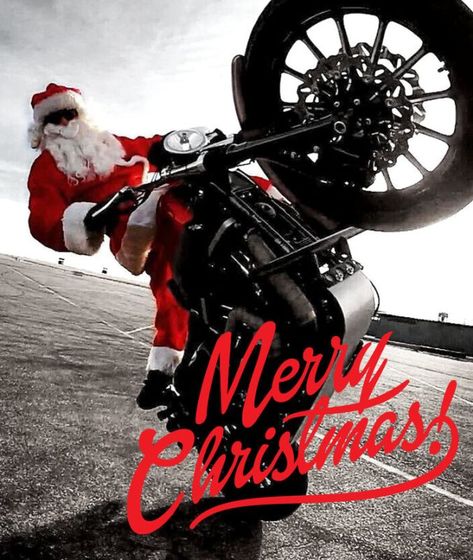 Good Morning Merry Christmas, Biker Christmas, Motorcycle Christmas, Bike Pic, Merry Christmas Images, Biker Life, Motor City, Christmas Images, Christmas Morning