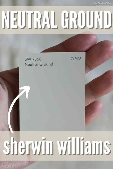 Sherwin Williams Neutral Ground SW 7568 is a neutral khaki paint shade good for those who want neutral, but not stark white. See it in 15 real homes... #paint #paintcolor #home #homedecor #sherwinwilliams #homedecorating Sherwin Williams Neutral Ground, Diy Projects To Increase Home Value, Khaki Paint, Sherwin Williams Neutral, White Exterior Paint Colors, White Exterior Paint, Sherwin Williams Gray, Shoji White, The Undertones