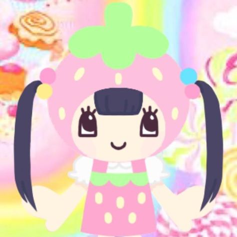 Candy, Green, Hair, Anime, Pink, Kawaii