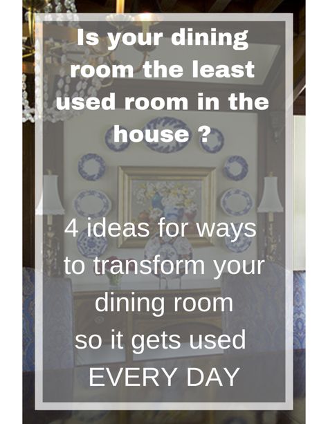 Making the Most of your Dining Room Repurpose Formal Dining Room, Repurpose Dining Room Space, Dining Room Alternative Use Ideas, Multi Purpose Dining Room, Office In Dining Room, Repurposed Dining Room, Multipurpose Dining Room, Dining Room Office Combo, Repurpose Dining Room