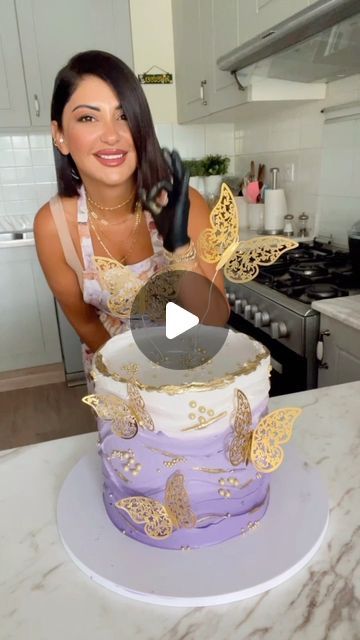 Reem Chahine on Instagram: "Butterfly cake…. . . . . #purple #purplecake #butterfly#creemdubai #dubai #love #instagood##barbie" Purple Butterfly Cakes, Purple Butterfly Cake Birthdays, Purple And Gold Butterfly Cake, Blue And Purple Butterfly Cake, Purple Butterfly Birthday Theme Cake, Pink Butterfly Cake, Pink Purple Butterfly Cake, Purple Butterfly Cake, Cake Purple