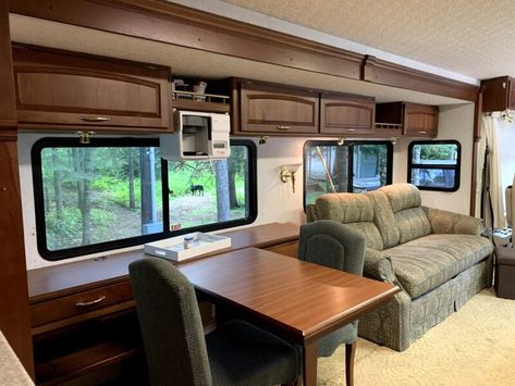 Remove Rv Window Valance, Rv Valance Makeover, Rv Window Makeover, Window Makeover, Box Valance, Wooden Valance, Rv Curtains, Rv Windows, Window Remodel