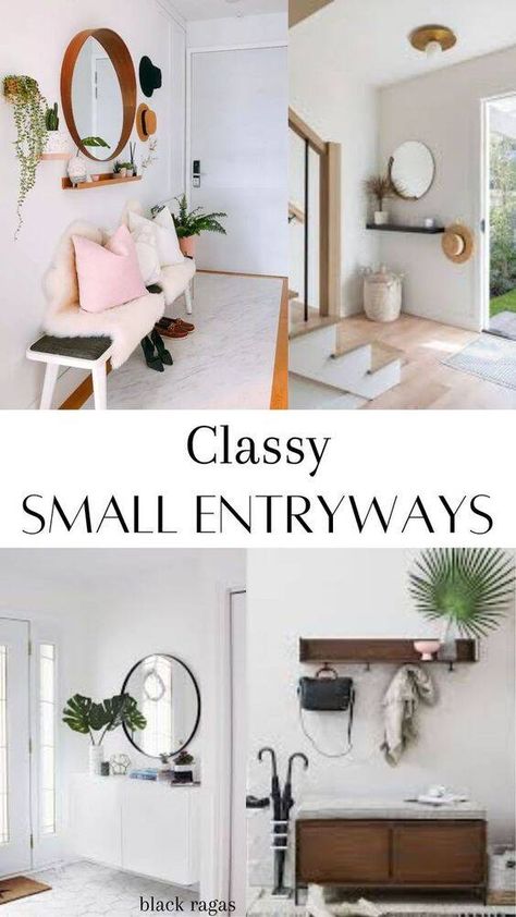 12 Best Small Entryway Ideas - Black Ragas Entryway Kitchen Combo, Entrance Furniture Ideas Small Spaces, Small Hallway Lighting, Small Entrance Hall Ideas, Entrance Hall Ideas, Color Scheme Inspiration, Small Entrance Halls, Small Entryway Ideas, Hall Ideas