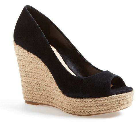 Dillards Shoes, Conrad Style, Cinderella Shoes, Peep Toe Shoes, Shoes Heels Wedges, Peep Toe Sandals, Espadrille Wedge, Open Toe Shoes, Shoe Obsession