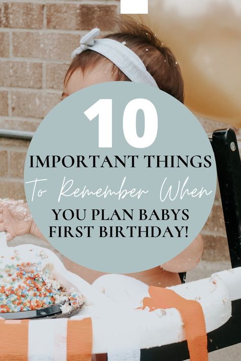 Heres the ulitmate step-by-step guide on how to plan your babys first birthday party.. The right way. Complete with a free checklist and guest list tracker to keep you prepared and organized! #FirstBirthday #BirthdayParty #1stbirthday Checklist For First Birthday Party, Planning A 1st Birthday Party, First Birthday Party Checklist Baby, 1st Birthday To Do List, 1st Birthday Party Essentials List, First Birthday Party Keepsake Ideas, 1st Birthday Party At Home Ideas, First Birthday Schedule, 1st Birthday Essentials