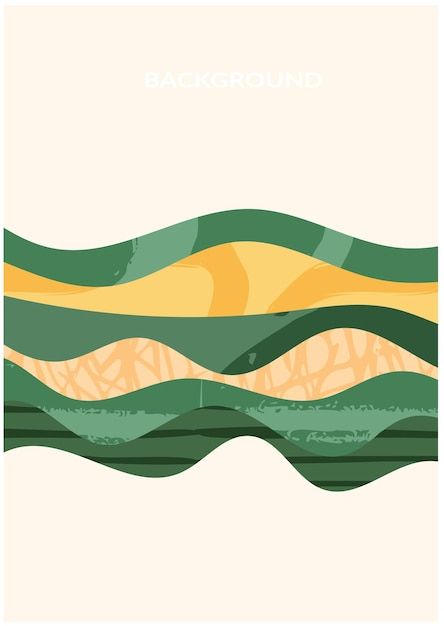 Organic Poster Design, Eco Illustration, Agriculture Landscape, Organic Graphic Design, Plant Style, Background Nature, Rice Field, Nature Pattern, Organic Lines