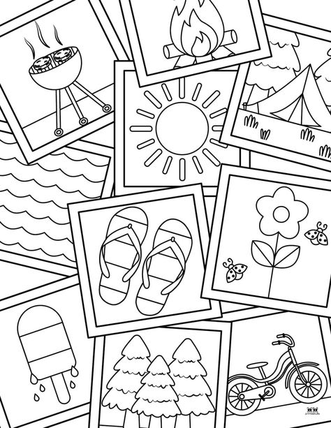 Choose from 100 unique summer coloring pages for endless coloring fun for those lazy hazy summer days. 100% FREE. Print from home! Free Summer Coloring Sheets, Summer Colouring Pages, Vacation Coloring Pages, Little Coloring Pages, June Coloring Pages, American Flag Coloring Page, Summer Coloring Sheets, Children Coloring Pages, 5th Grade Activities