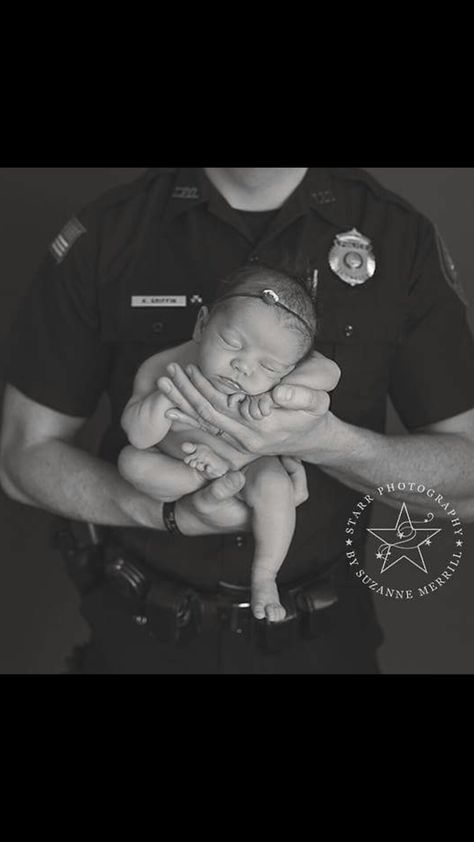 Police Newborn Photography, Police Baby Pictures, Newborn Police, Police Officer Baby, Police Baby, Baby Boy Newborn Pictures, Baby Pictures Newborn, Newborn Family Photos, Baby Boy Pictures