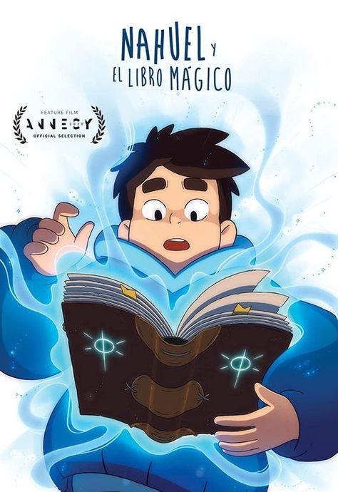 Movie Name: Nahuel and the Magic Book. Country: Spain. Genre: Animation. The Magic Book, Creative School Project Ideas, Adventure Family, Desain Buklet, Canvas Learning, Parenting Book, Magical Book, Cartoon Books, Art Poster Design