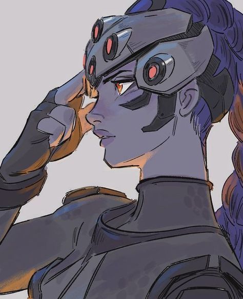 Hikari Toriumi鳥海ひかり on Instagram: "I’m a sucker for headgear that frame the cheek area 😣❤️ #overwatch #overwatch2 #widowmaker #overwatchfanart #fanart #clipstudiopaint" Ouihaw Fanart, Fanart Overwatch, Widow Maker Fanart, Lifeweaver Fanart, Widow Maker, Lifeweaver Fanart Ow2, Widowmaker Fanart, Overwatch Fanart, Overwatch Character Art