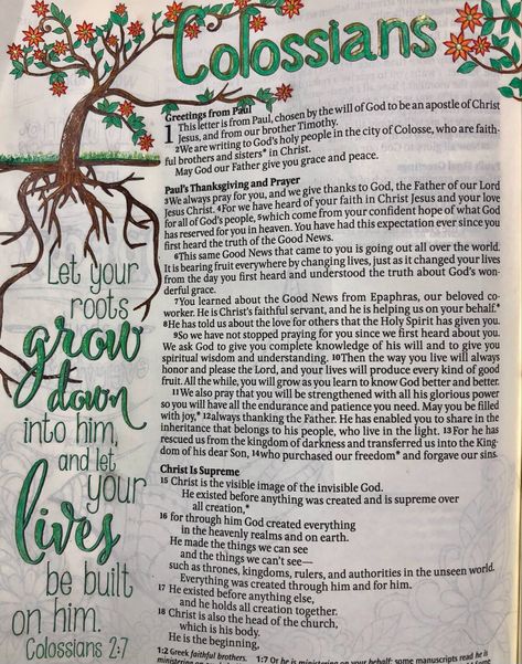 Book Of Colossians, Inspire Bible, Bible Drawing, Bible Journaling Ideas Drawings, Bible Doodling, Colossians 1, New Bible, Christian Bible Study, Bible Notes