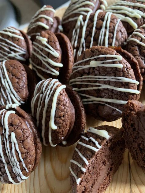 Chocolate Cookies With Cinnamon Ganache : 4 Steps - Instructables Cinnamon Ganache, Cookies With Cinnamon, Fresh Cream, Cream Of Tartar, Plain Flour, Cookie Monster, Chocolate Cookies, Monster Cookies, Cocoa Powder