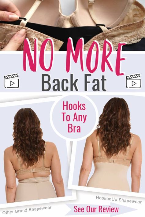 HookedUp Shapewear – No More Roll Down – No More Back Fat #ad #shapewear #fashion Stop Cursing, Back Fat Bra, Best Shapewear, Low Cut Blouses, Muffin Tops, Fashion Tips For Men, High Fashion Dresses, Back Fat, Dress Appropriately